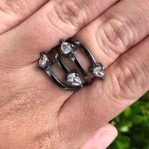 NWT Gunmetal Sheila Fajl Wraparound Ring